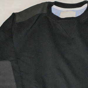 Suede patches on Shoulders & Elbows Black Size L Upscale Casual Style